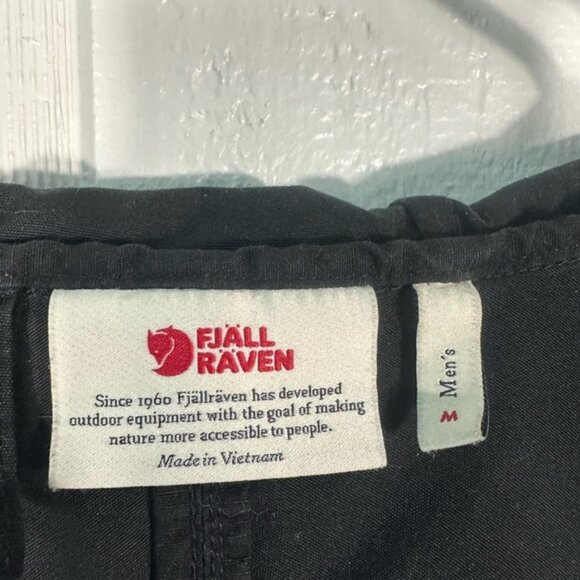 Fjallraven G-1000 Sten Jacket Lightweight Hooded Full Zip Black Size Medium EUC - Picture 5 of 8